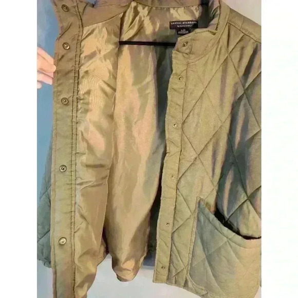 Social Standard by Sanctuary Green Quilted Jacket XL - Picture 5 of 11